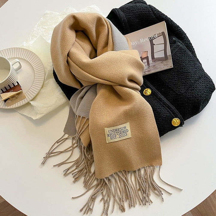 Double - Sided Cashmere Scarf - Zenoora