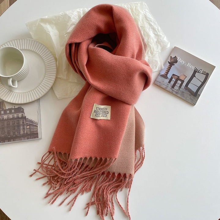 Double - Sided Cashmere Scarf - Zenoora