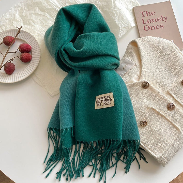 Double - Sided Cashmere Scarf - Zenoora