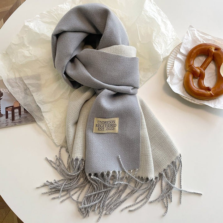 Double - Sided Cashmere Scarf - Zenoora