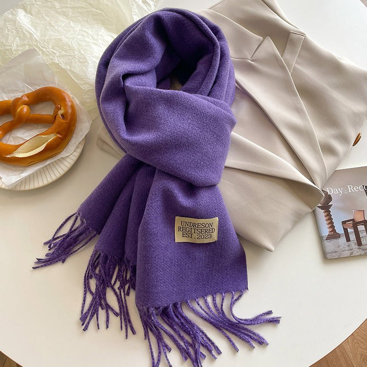 Double - Sided Cashmere Scarf - Zenoora