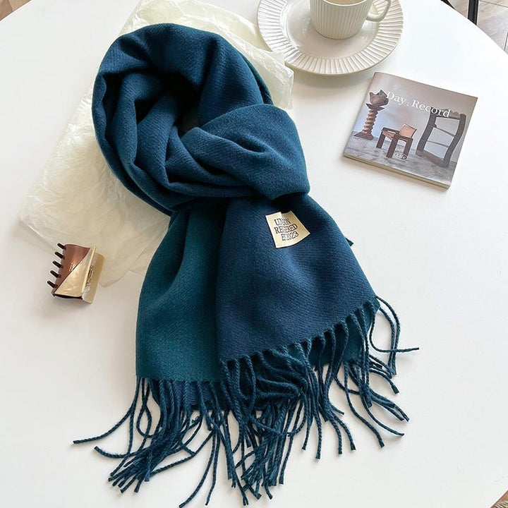 Double - Sided Cashmere Scarf - Zenoora