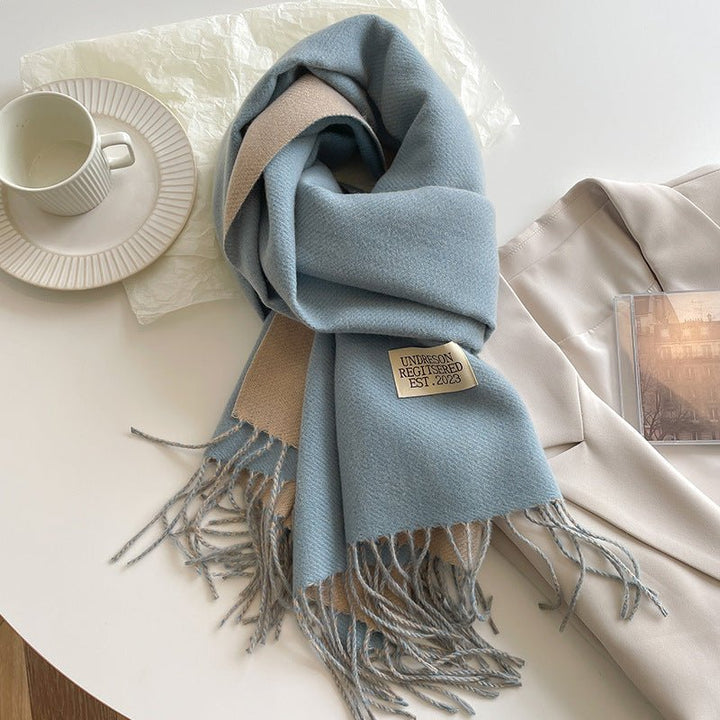 Double - Sided Cashmere Scarf - Zenoora