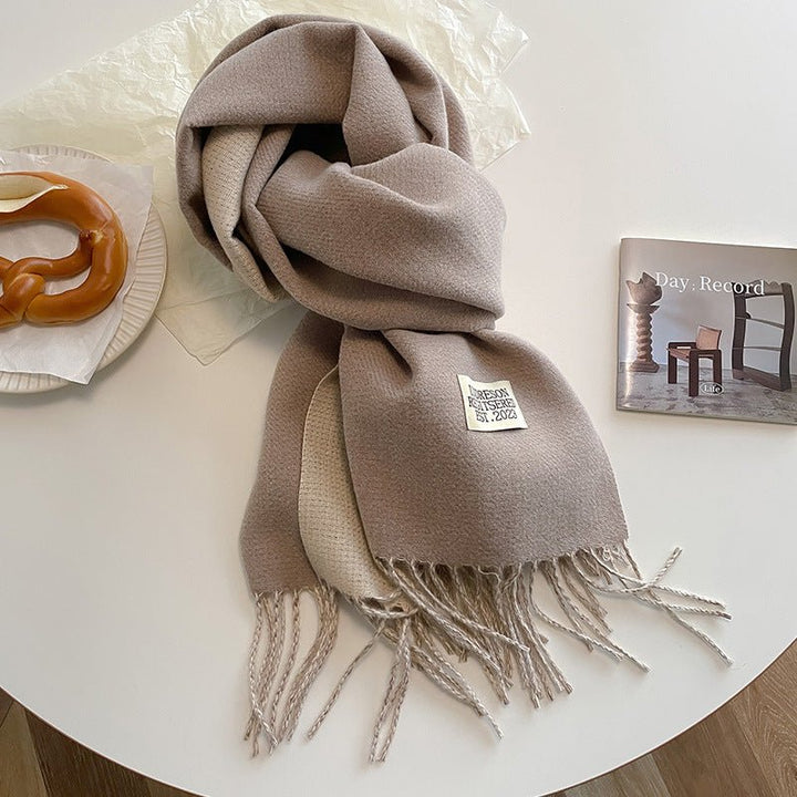 Double - Sided Cashmere Scarf - Zenoora