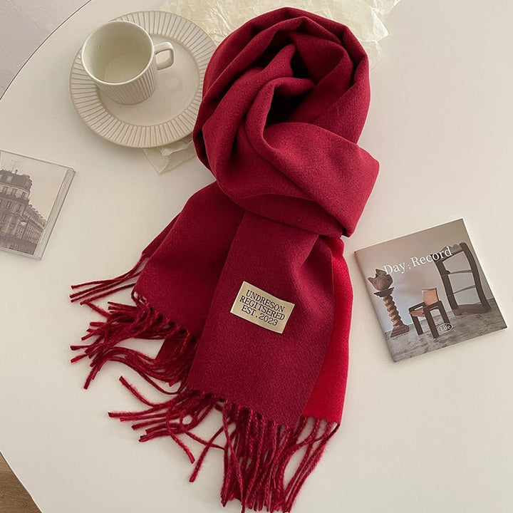 Double - Sided Cashmere Scarf - Zenoora