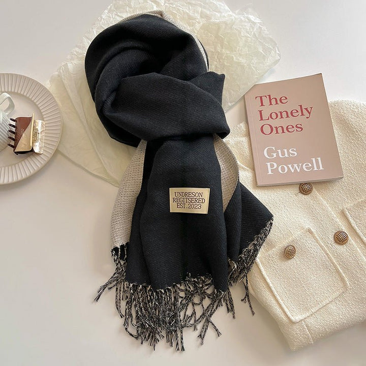 Double - Sided Cashmere Scarf - Zenoora