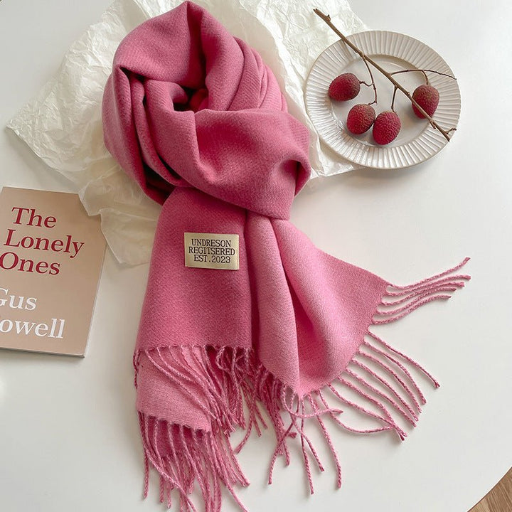 Double - Sided Cashmere Scarf - Zenoora