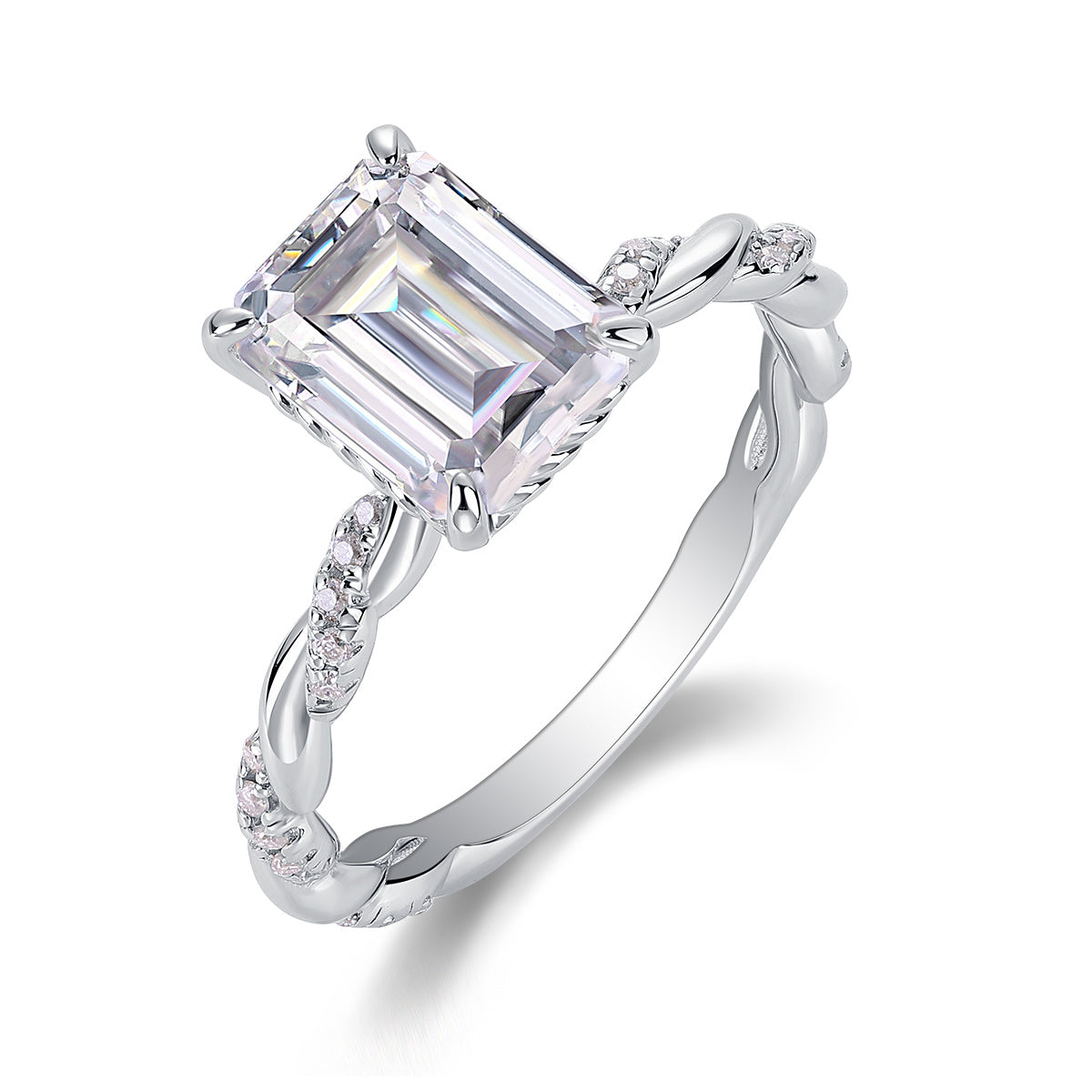 Chasing Light Moissanite Ring Set