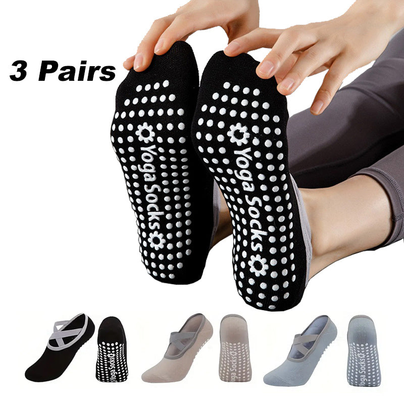 Women’s Non-Slip Yoga Socks Set