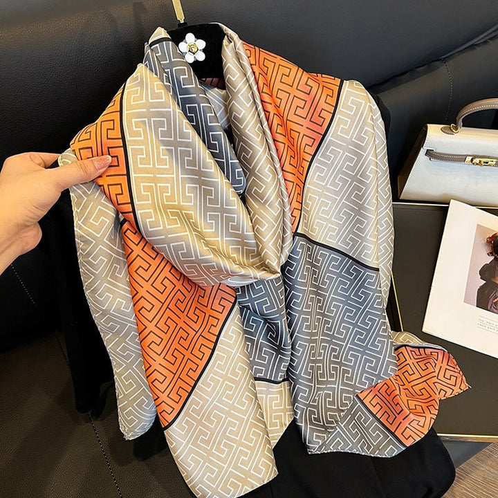Elegant Emulation Silk Scarf - Zenoora
