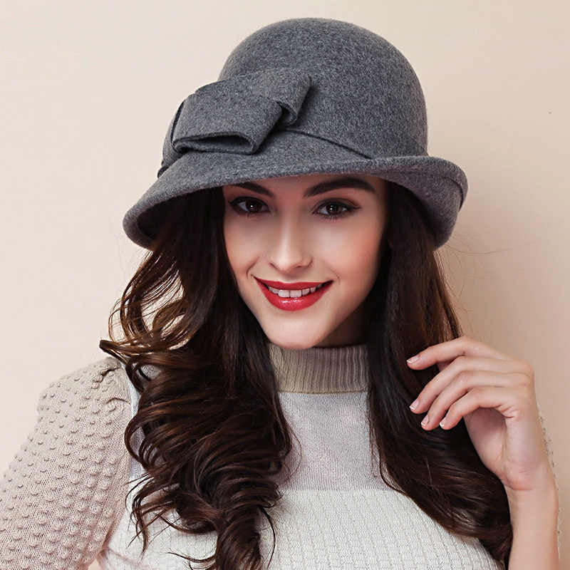 Elegant Retro Wool Bowler Hat - Zenoora