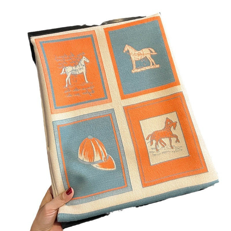 Carriage Cashmere Shawl