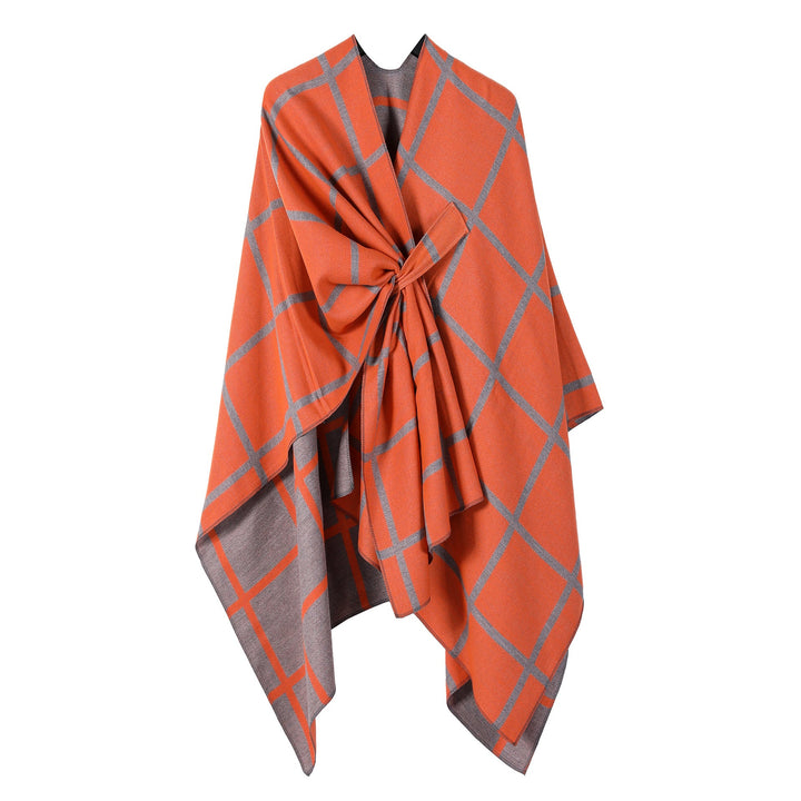 Gingham Check Warm Scarf - Zenoora