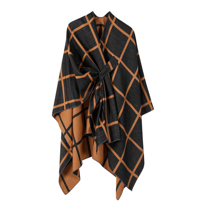 Gingham Check Warm Scarf - Zenoora