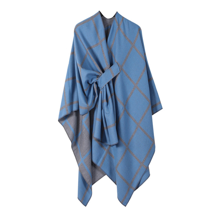 Gingham Check Warm Scarf - Zenoora
