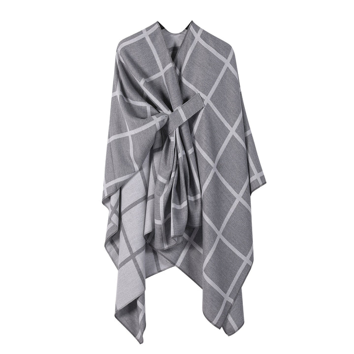 Gingham Check Warm Scarf - Zenoora