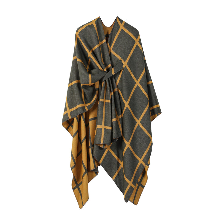 Gingham Check Warm Scarf - Zenoora
