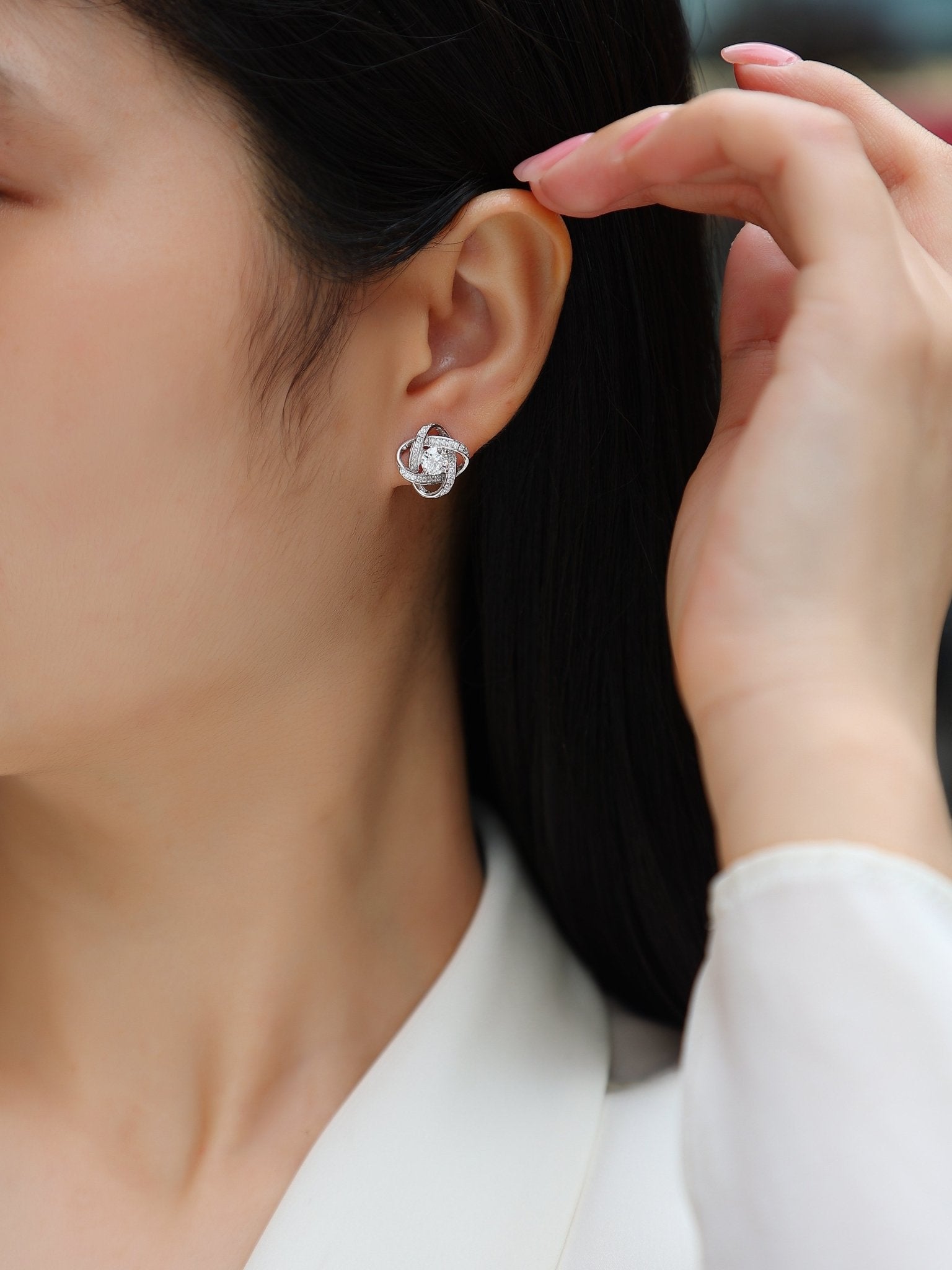 Hope Beam Moissanite Earrings Set - Zenoora