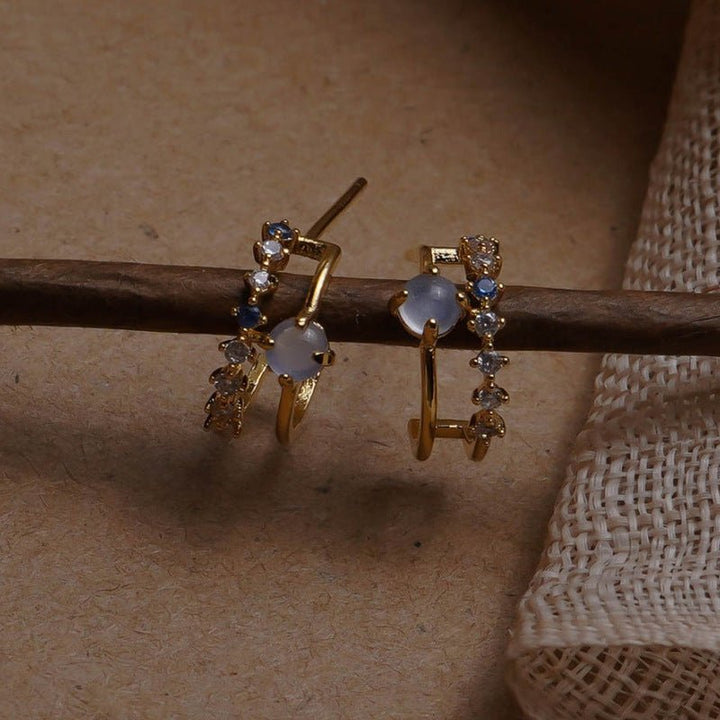 Ladies vintage opal earrings - Zenoora