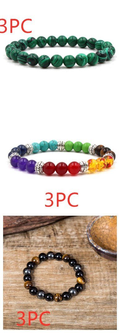 Lxalry Black & Green Malachite Bracelet - Zenoora