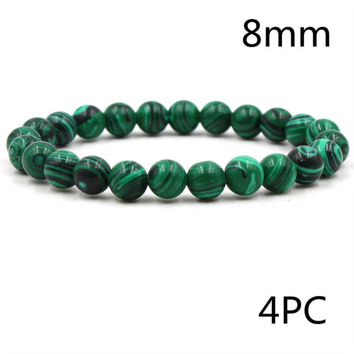 Lxalry Black & Green Malachite Bracelet - Zenoora