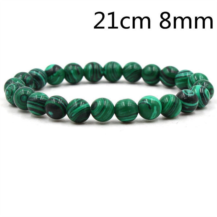 Lxalry Black & Green Malachite Bracelet - Zenoora