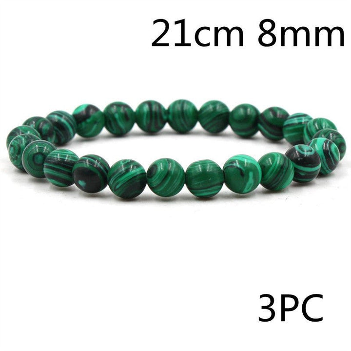 Lxalry Black & Green Malachite Bracelet - Zenoora