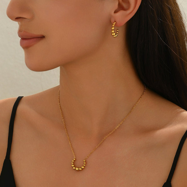 Lxalry Golden Crescent Jewelry Set - Zenoora