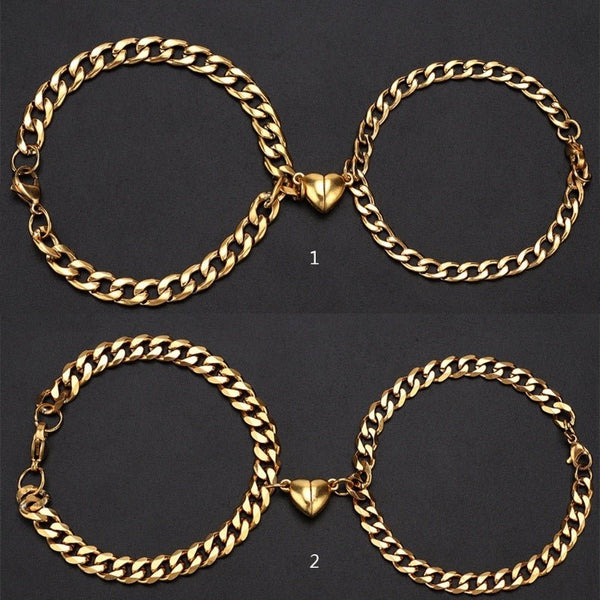 Lxalry Love Magnet Couple Bracelet Set - Zenoora