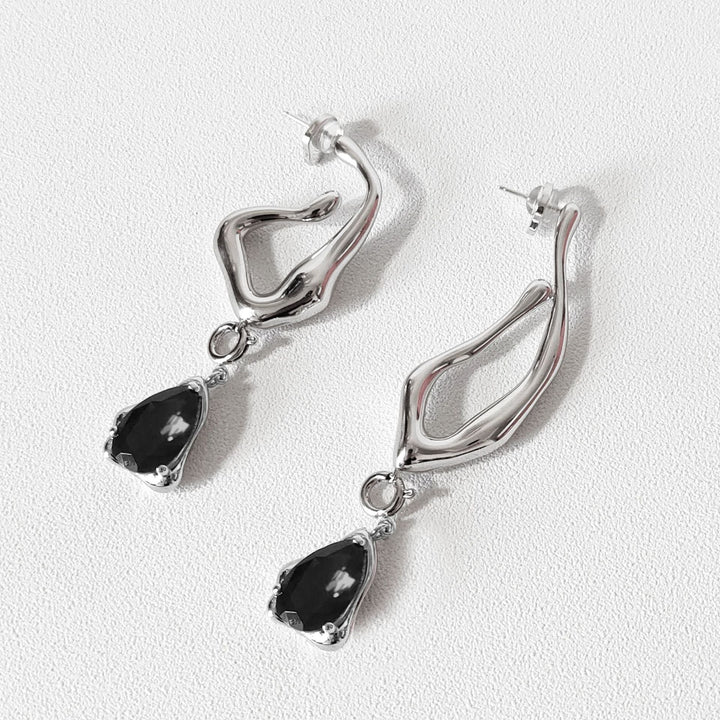 Lxalry Ruby Elegance Long Earrings - Zenoora