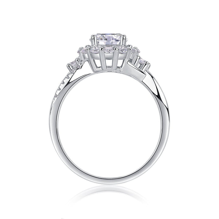 Lxalry Snow Lotus Moissanite Necklace - Zenoora