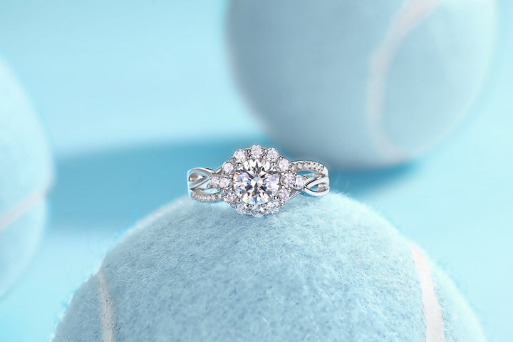 Lxalry Snow Lotus Moissanite Necklace - Zenoora