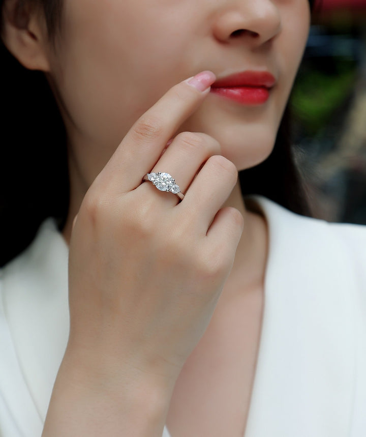 Lxalry Three Lives & Three Worlds Moissanite Necklace - Zenoora