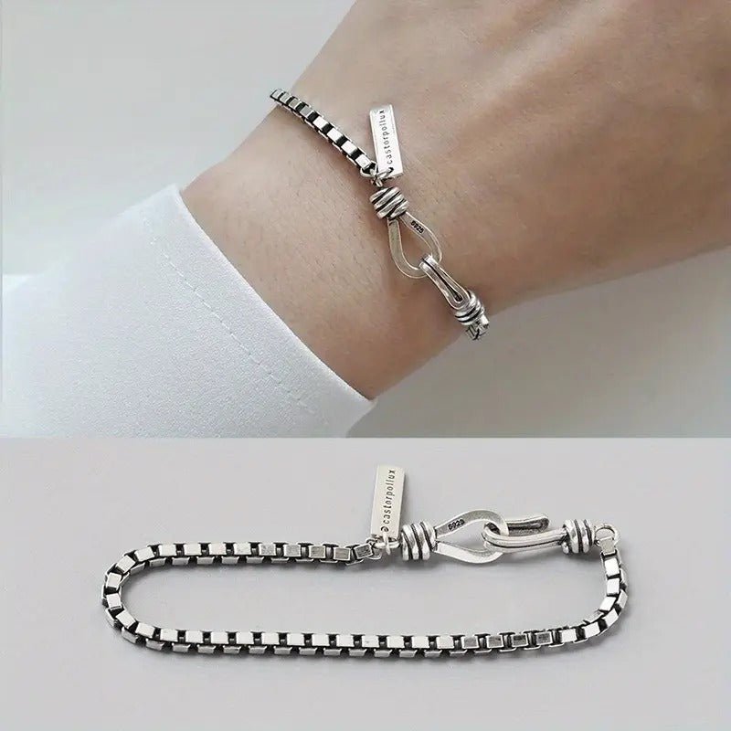 Lxalry Vintage Box Chain Cross Bracelet - Zenoora