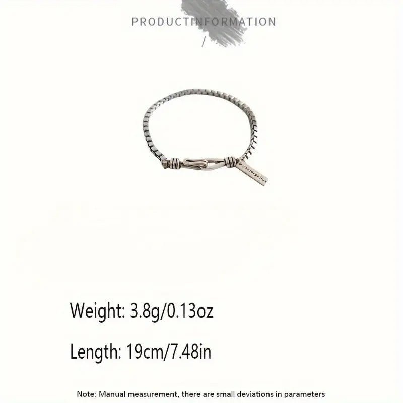Lxalry Vintage Box Chain Cross Bracelet - Zenoora