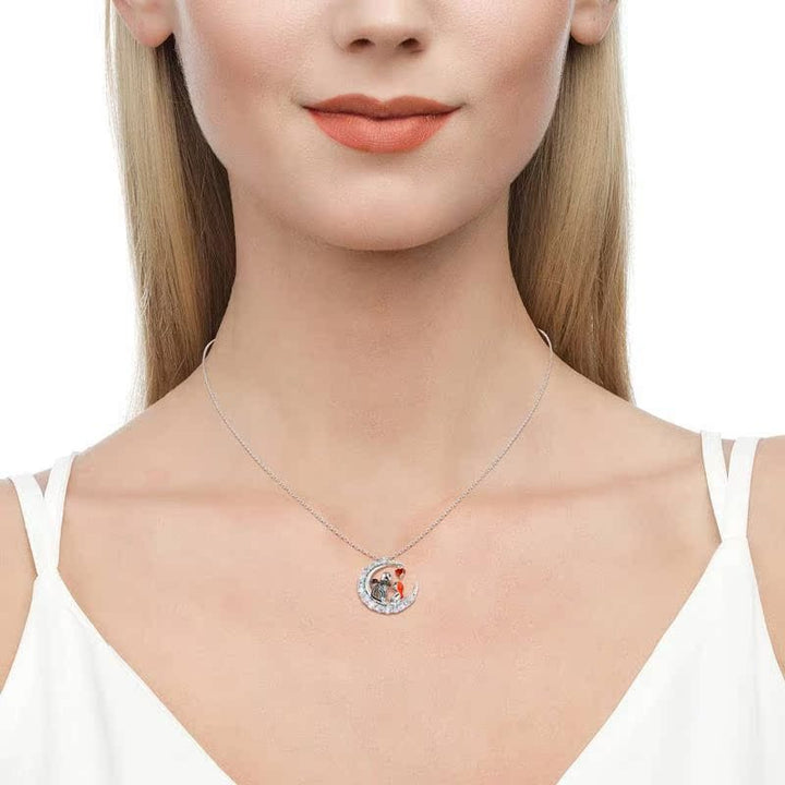 Moon Skull Love Necklace - Zenoora