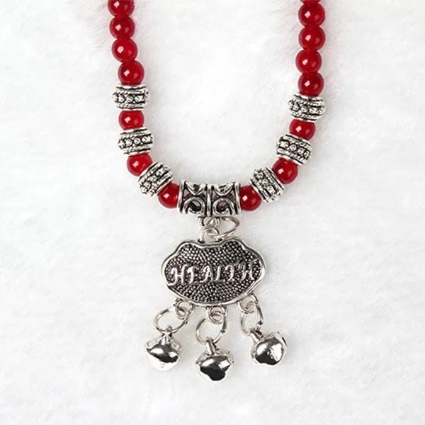 Red Agate Beaded Good Lock Bracelet - Zenoora