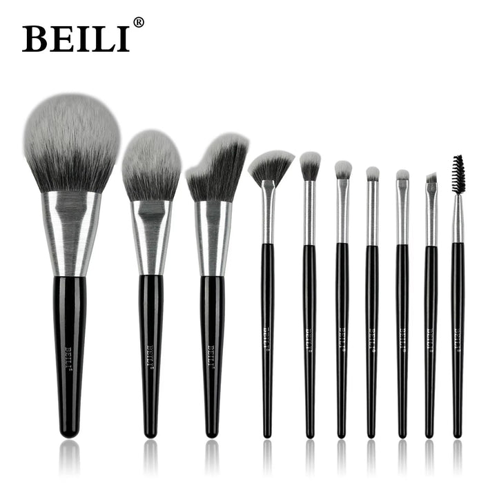 Rose Gold Makeup Brush Set (10pcs) - Zenoora