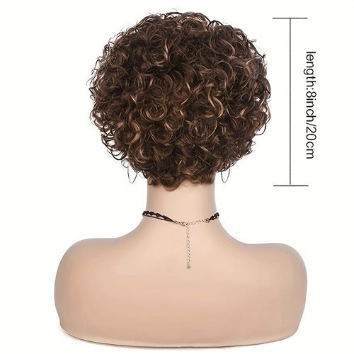 Short Curly Wig with Bangs - Zenoora