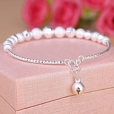 Silver Bell Charm Bracelet - Zenoora