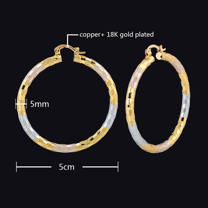 Simple Gold Women's Metal Alloy Earrings - Zenoora