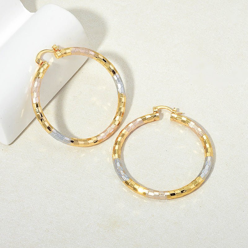 Simple Gold Women's Metal Alloy Earrings - Zenoora