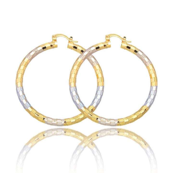 Simple Gold Women's Metal Alloy Earrings - Zenoora
