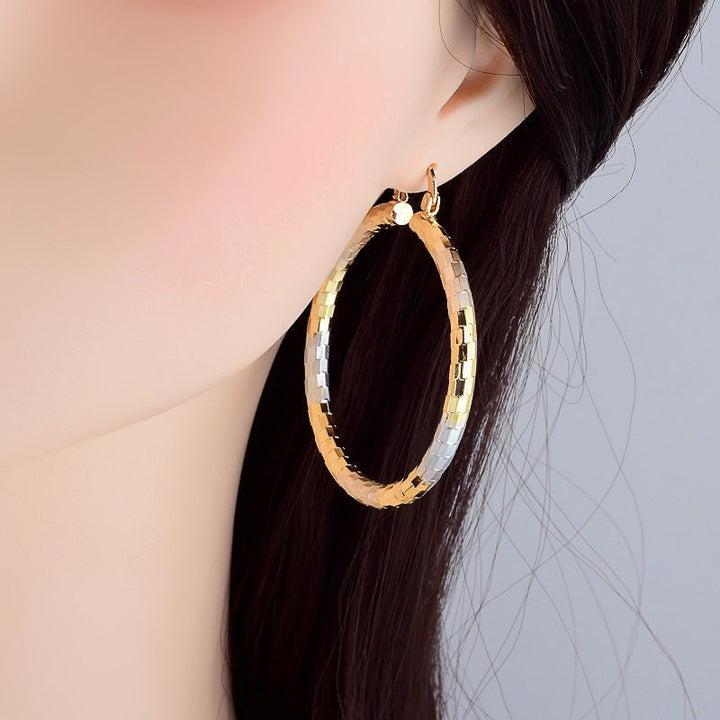 Simple Gold Women's Metal Alloy Earrings - Zenoora