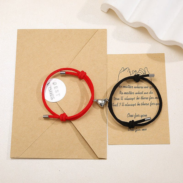 Simple Nylon Love Magnetic Bracelet - Zenoora