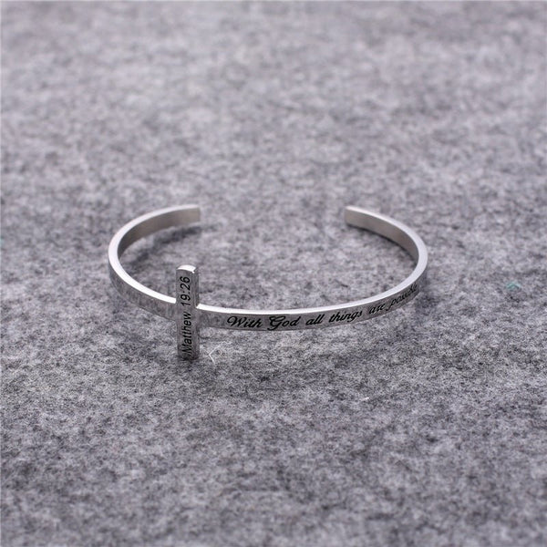 Special titanium steel bracelet with lettering - Zenoora