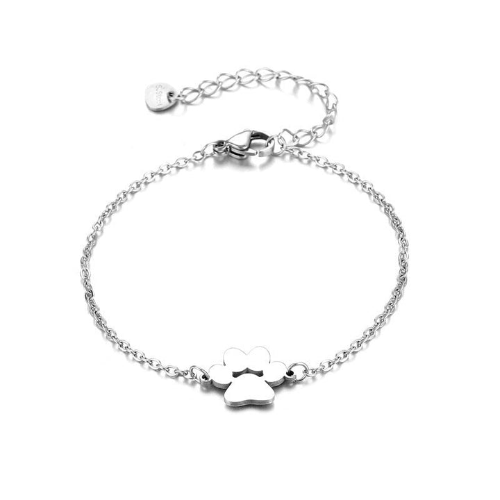 Stainless Steel Dog's Paw Bracelet - Zenoora