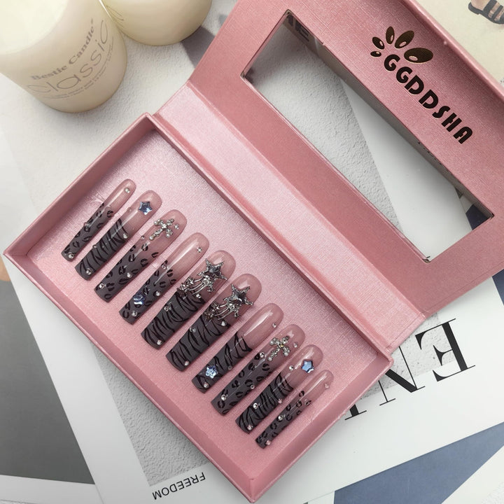 Stellar Stripe Press - On Nails Set - Zenoora