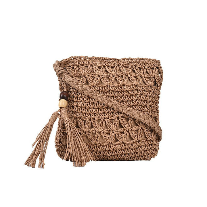 Sunny Weave Straw Crossbody - Zenoora