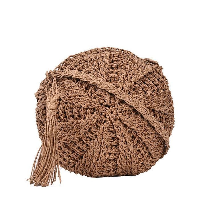 Sunny Weave Straw Crossbody - Zenoora